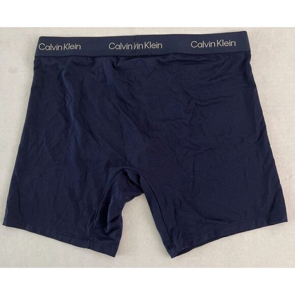 Calvin Klein NB2987 Men’s Sz Medium Navy Blue Ultra-Soft Modern Boxer Brief - Picture 2 of 5